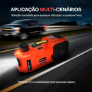 Kit AutoCar 3 em 1 - Macaco Elétrico, Compressor de Ar e Chave Impacto + BRINDE: Pistola Universal